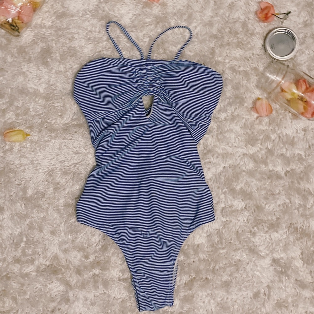 One Piece Halter Swim Suit